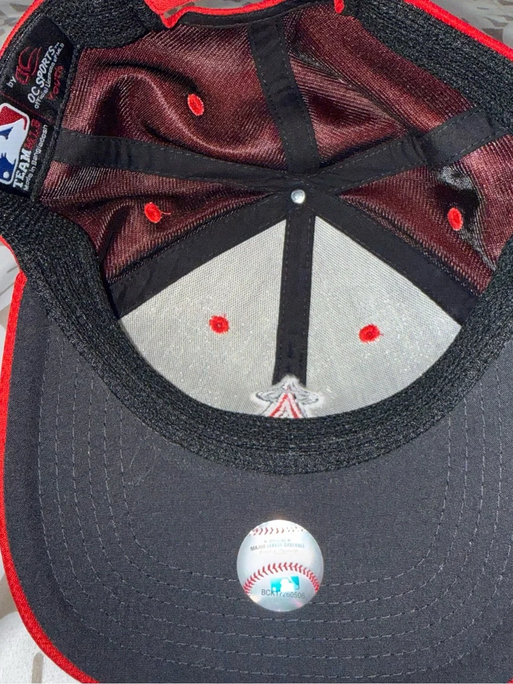 Los Angeles Angels Youth Baseball Hat Adjustable Red Team MLB Cap Youth